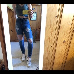 Fashion Nova Distressed Jean